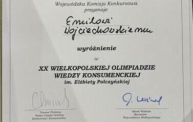 WIELKI SUKCES W FINALE OLIMPIADY KONSUMENCKIEJ 2