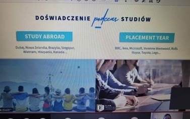 zdjęcie ekranu ze spotkania online z przedstawicielkami ELAB Education Laboratory