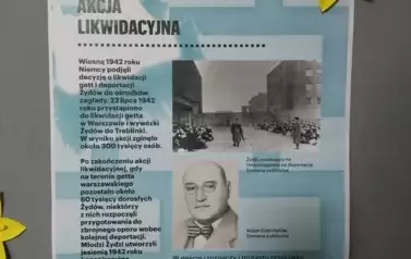 WYSTAWA DOT. ROCZNICY POWSTANIA W GETTCIE WARSZAWSKIM 2