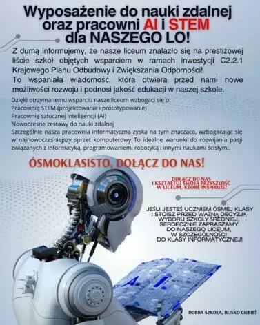 WYPOSAŻENIE PRACOWNI INFORMATYCZNEJ